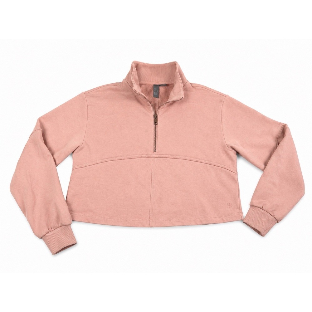 sweaty betty Sand Wash Half Zip Crop Sweatshirt Size 4